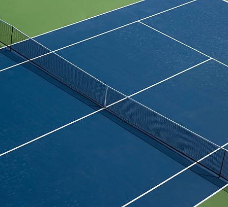 Installation terrain de tennis