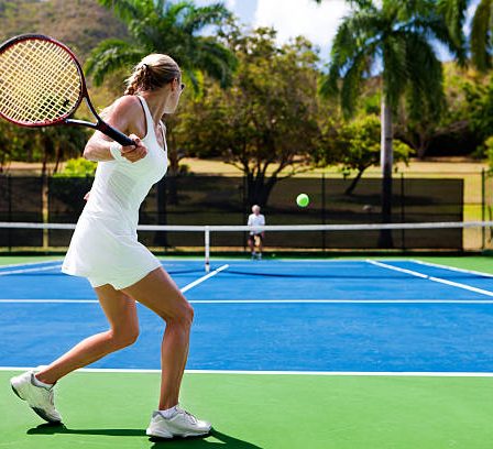 Construction terrain de tennis